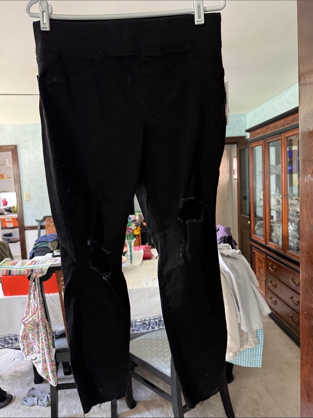 Old Navy Black Women's Skinny Ripped Pants